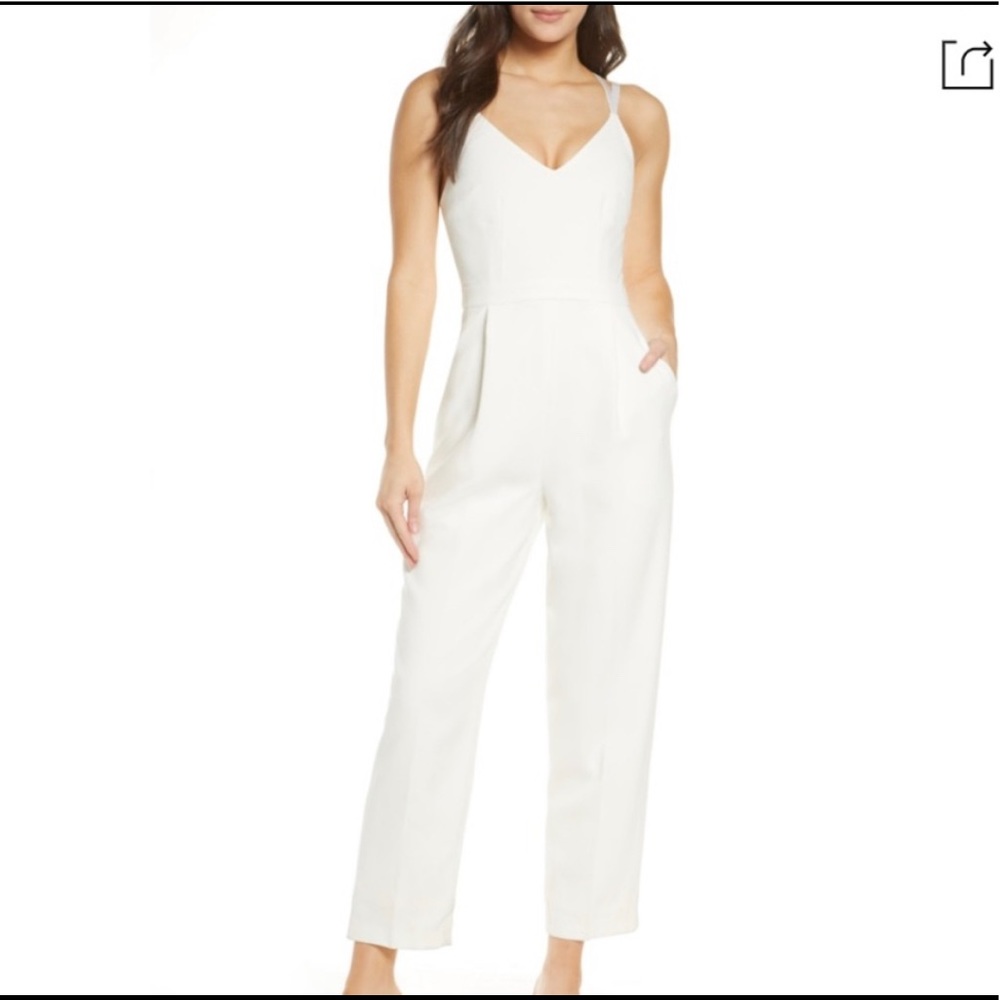 French Connection Anana Whisper Crop Jumpsuit